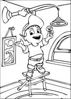 coloriage abidou change une ampoule